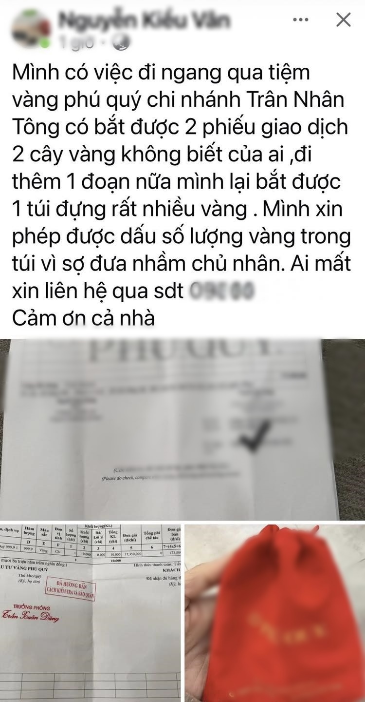Đang đi bộ tr&ecirc;n phố H&agrave; Nội, nữ hiệu trưởng nhặt được 10 chỉ v&agrave;ng: Diễn biến bất ngờ sau đ&oacute;- Ảnh 1.