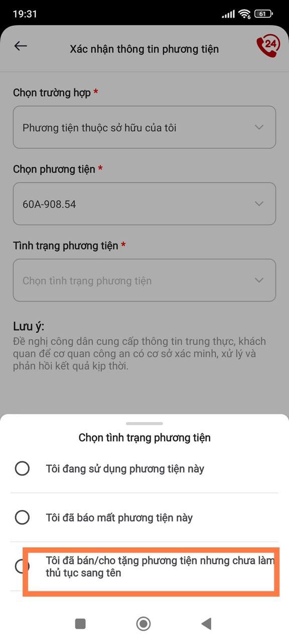 Cục CSGT vừa bổ sung tiện &iacute;ch chưa từng c&oacute; gi&uacute;p chủ phương tiện đ&atilde; b&aacute;n xe hoặc mất xe khai b&aacute;o- Ảnh 5.