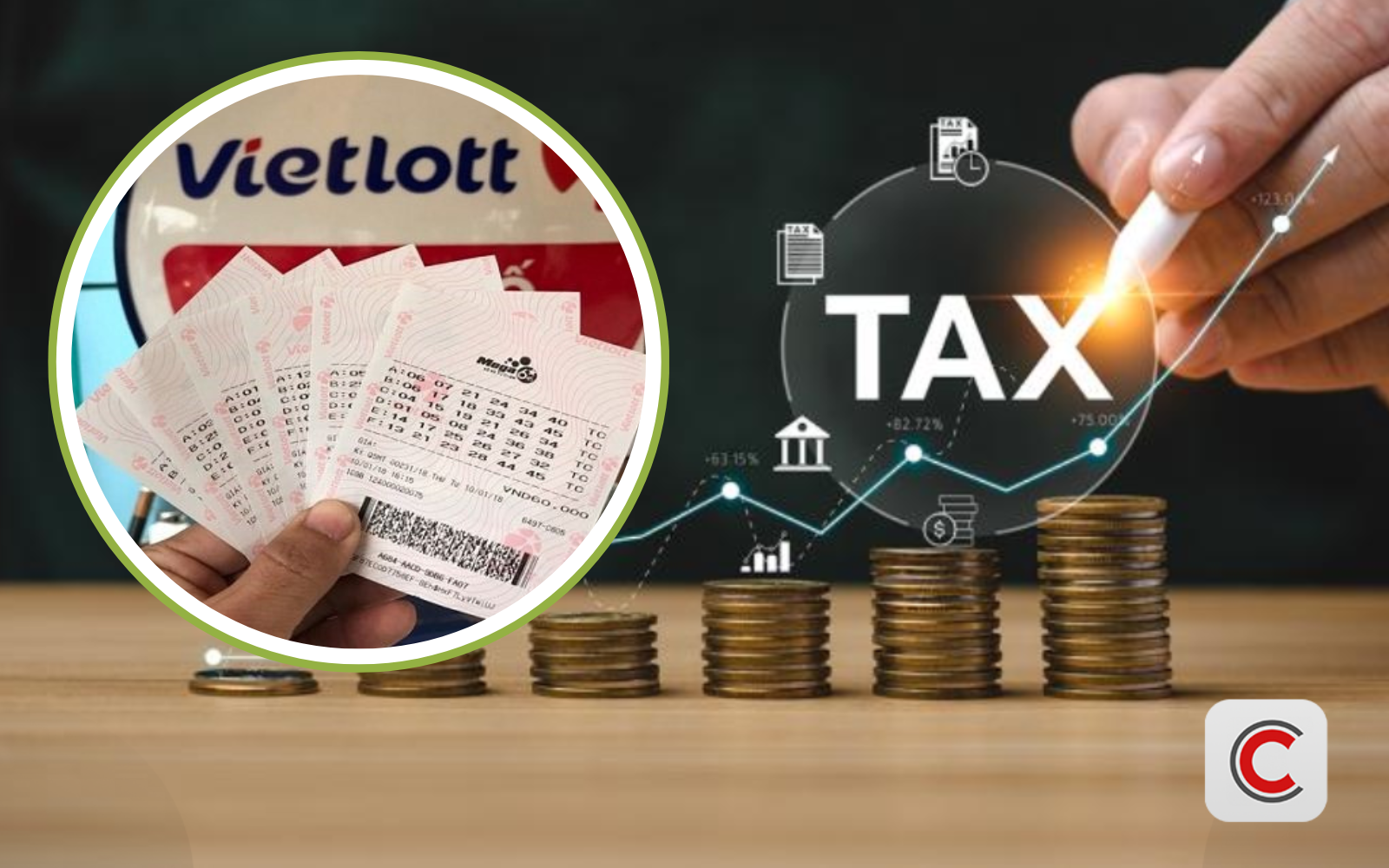 B&aacute;n v&eacute; số Vietlott, v&eacute; số truyền thống t&iacute;nh doanh thu theo gi&aacute; b&aacute;n hay hoa hồng? Cục Thuế giải đ&aacute;p thắc mắc- Ảnh 1.