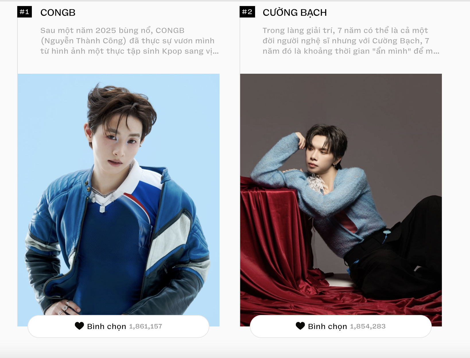 Còn 1 ngày kết thúc bình chọn WeChoice Awards 2025: SOOBIN - RHYDER cạnh tranh gay cấn, một "anh trai" rơi vào thế "nguy hiểm"- Ảnh 3.