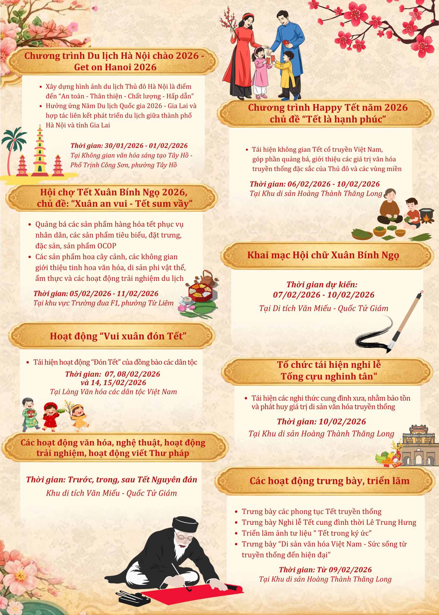 C&aacute;c điểm bắn ph&aacute;o hoa, hoạt động văn h&oacute;a, du lịch dịp Tết Nguy&ecirc;n đ&aacute;n B&iacute;nh Ngọ 2026 tại H&agrave; Nội- Ảnh 3.