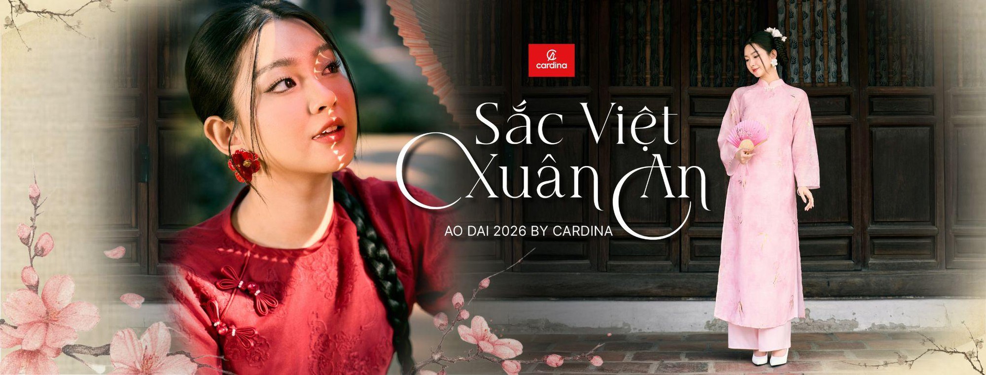 BST Áo dài 'Sắc Việt Xuân An' của Cardina: Tìm về sự an yên trong tà áo Tết 2026- Ảnh 1.