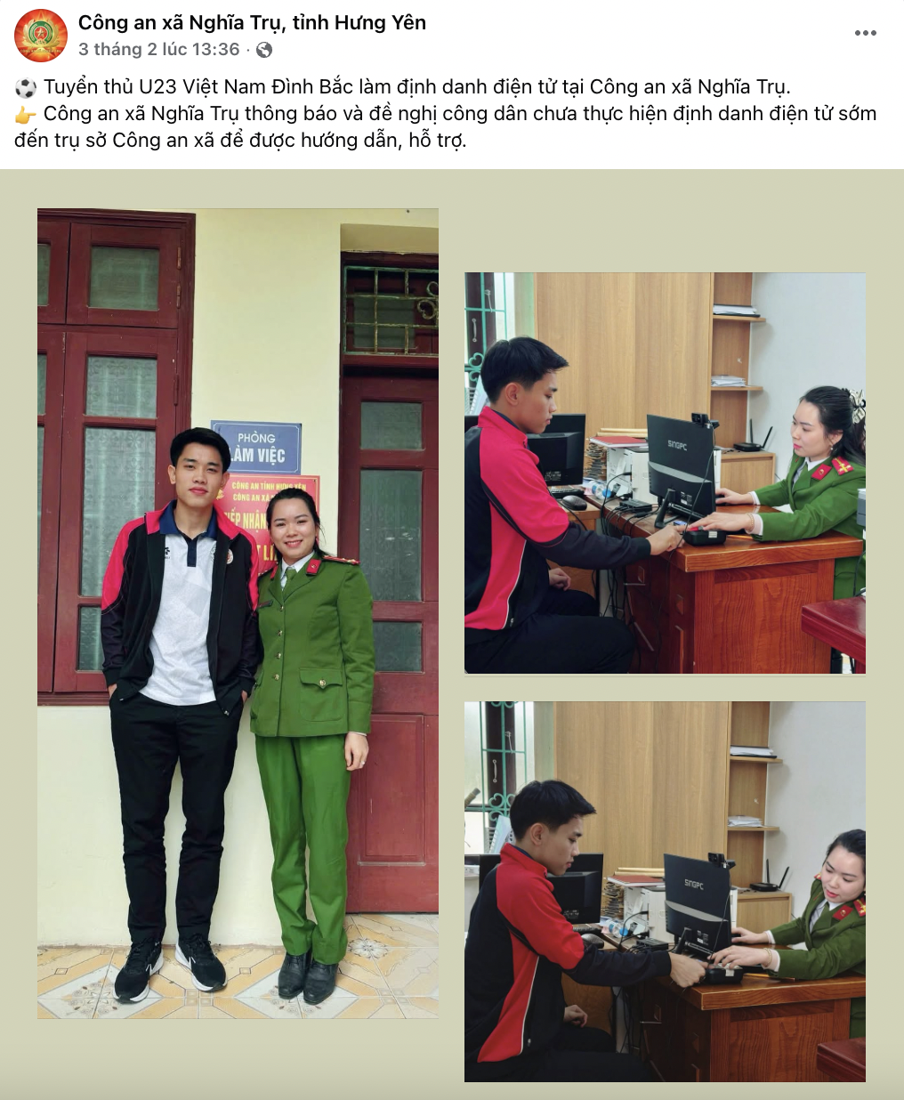 Viral ảnh Đ&igrave;nh Bắc bất ngờ xuất hiện ở trụ sở C&ocirc;ng an x&atilde;- Ảnh 1.