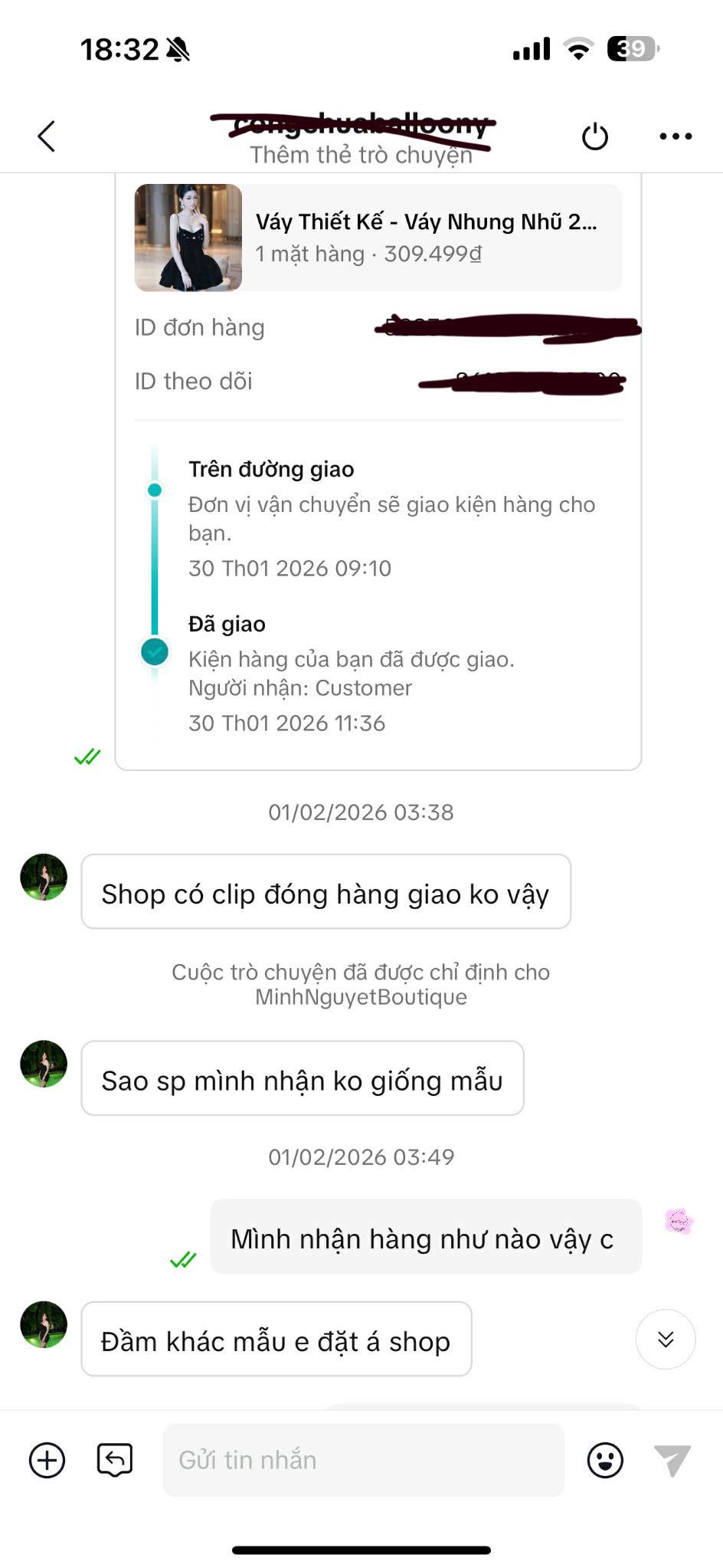 1 vạn người h&oacute;ng drama: C&ocirc; g&aacute;i "ho&agrave;n h&agrave;ng" chiếc v&aacute;y đ&atilde; mặc, tr&aacute;o mẫu rồi đổ tội cho shop giao sai- Ảnh 6.