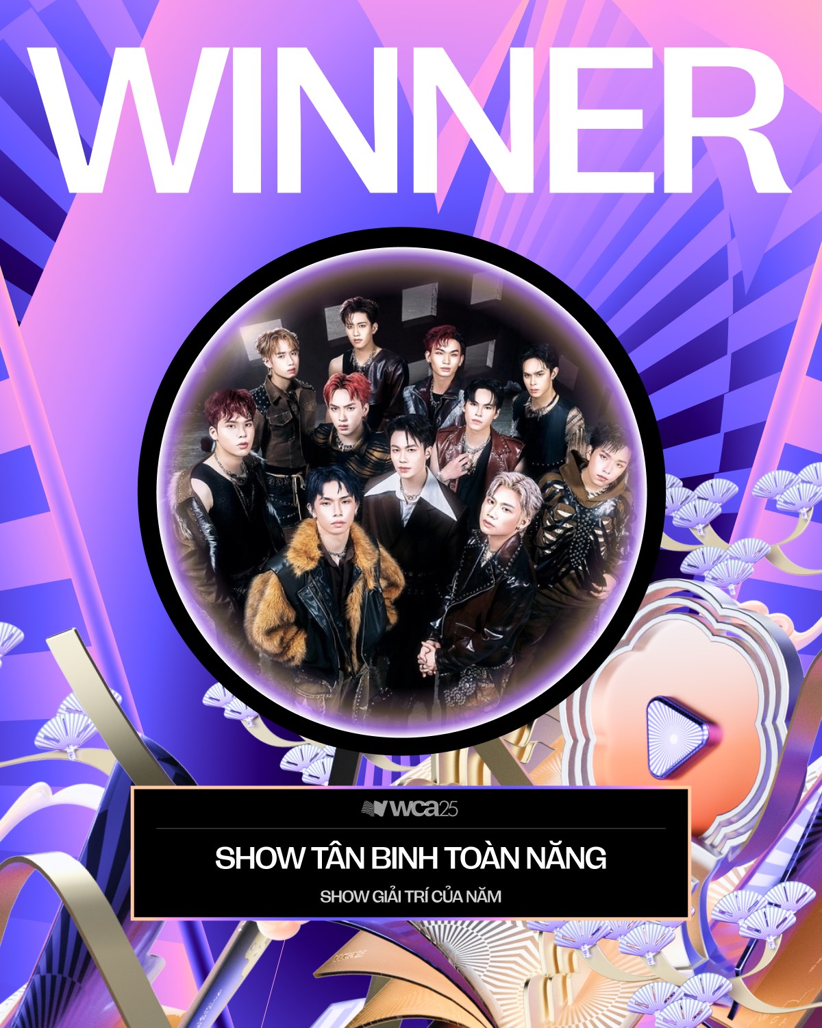 T&acirc;n Binh To&agrave;n Năng chiến thắng hạng mục Show Giải tr&iacute; của năm tại WeChoice Awards 2025!- Ảnh 1.