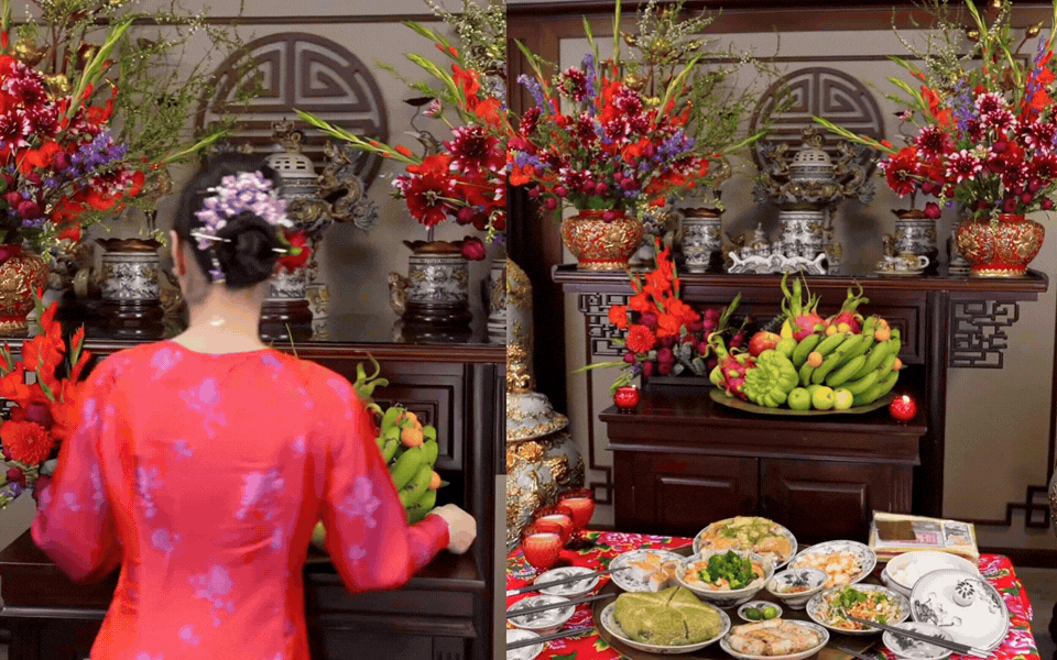 "Ph&uacute; b&agrave; Long Bi&ecirc;n" Ng&ocirc; Th&ugrave;y Linh bật m&iacute; c&ocirc;ng thức nước bao s&aacute;i b&agrave;n thờ tự nấu: Đơn giản, rẻ tiền m&agrave; tụ lộc kh&iacute; cực vượng- Ảnh 5.