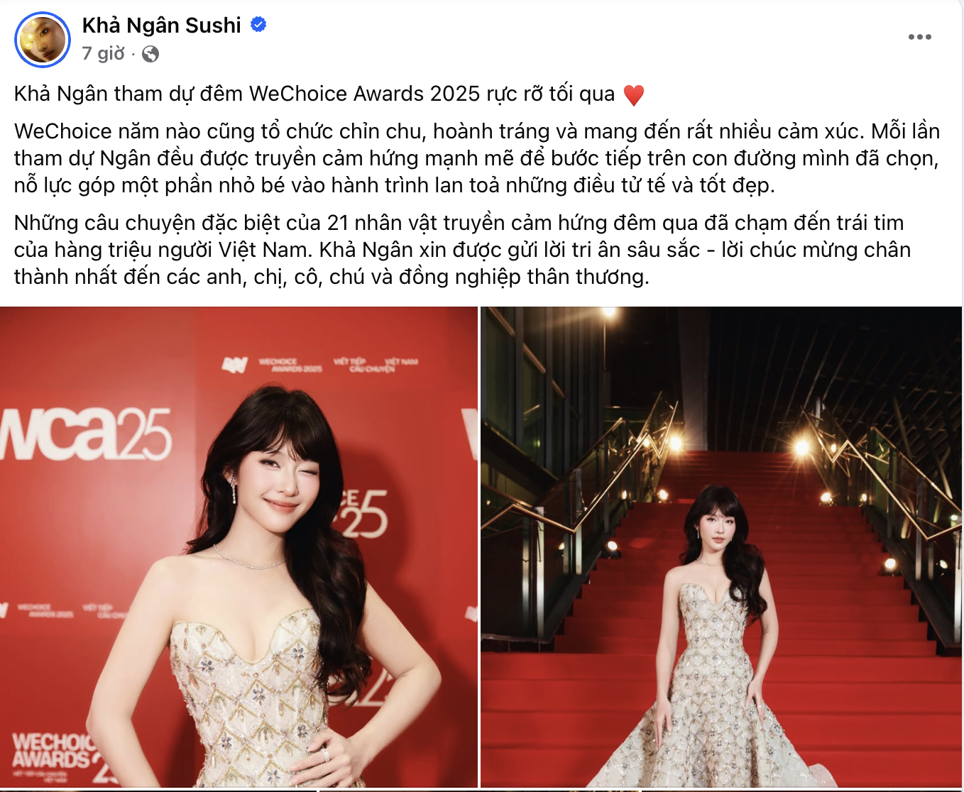 MXH ngập chia sẻ d&agrave;n sao Việt sau gala WeChoice Awards: Cảm x&uacute;c, &yacute; nghĩa, vỡ o&agrave; v&agrave; hơn thế nữa!- Ảnh 12.