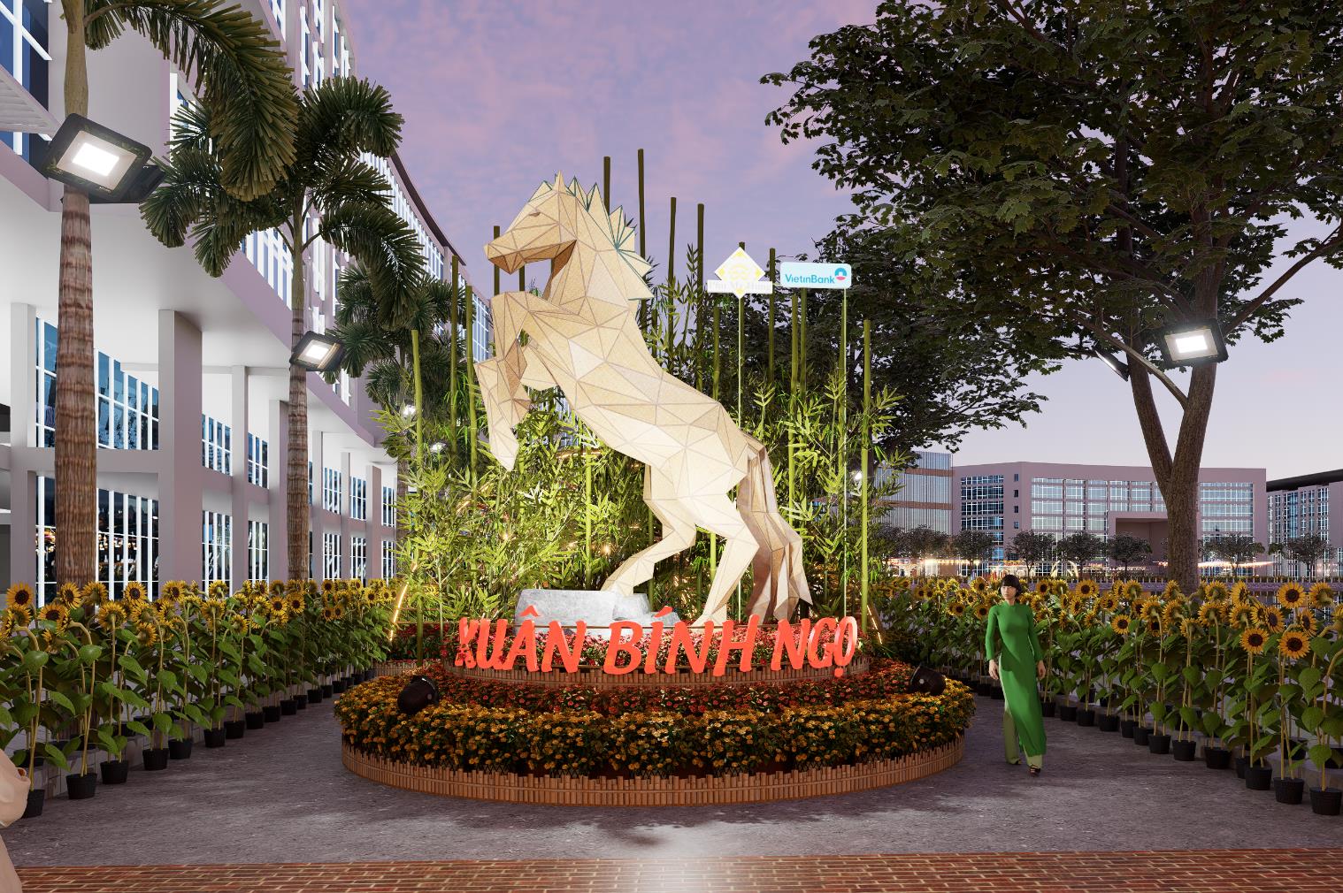 Đường Hoa Ph&uacute; Mỹ Hưng 2026 rực rỡ sắc xu&acirc;n với nhiều tiểu cảnh ấn tượng- Ảnh 2.