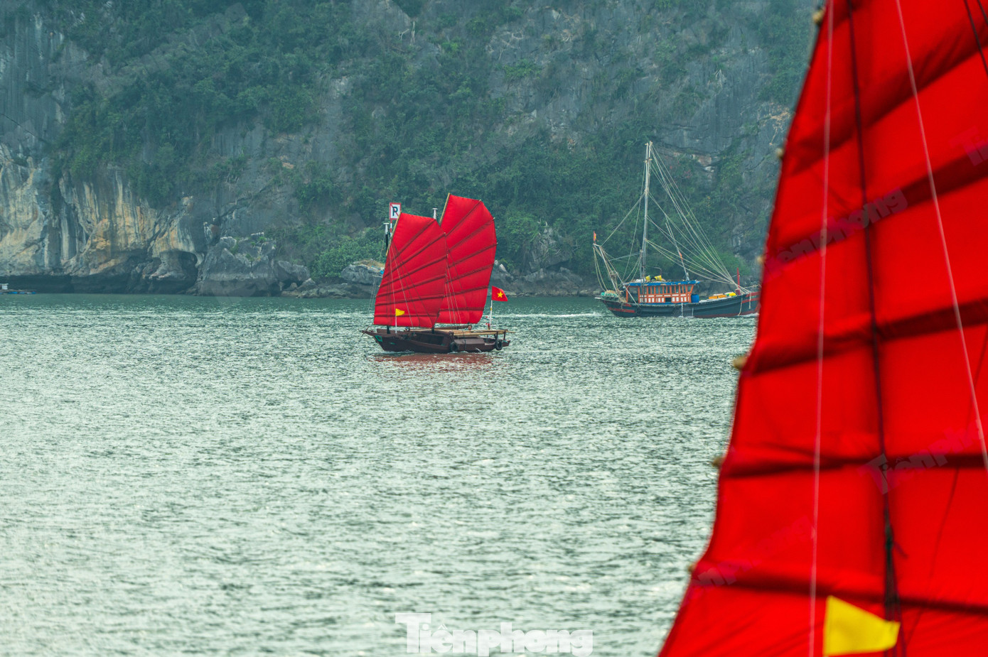 Xuất hiện thuyền ba v&aacute;ch độc đ&aacute;o tr&ecirc;n vịnh Hạ Long- Ảnh 9.