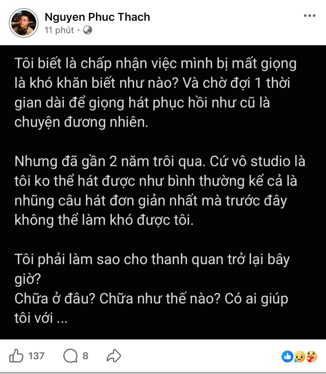 Nam ca sĩ Việt c&oacute; hit trăm triệu view bị mất giọng, suốt 2 năm kh&ocirc;ng thể h&aacute;t nổi 1 c&acirc;u đơn giản- Ảnh 1.