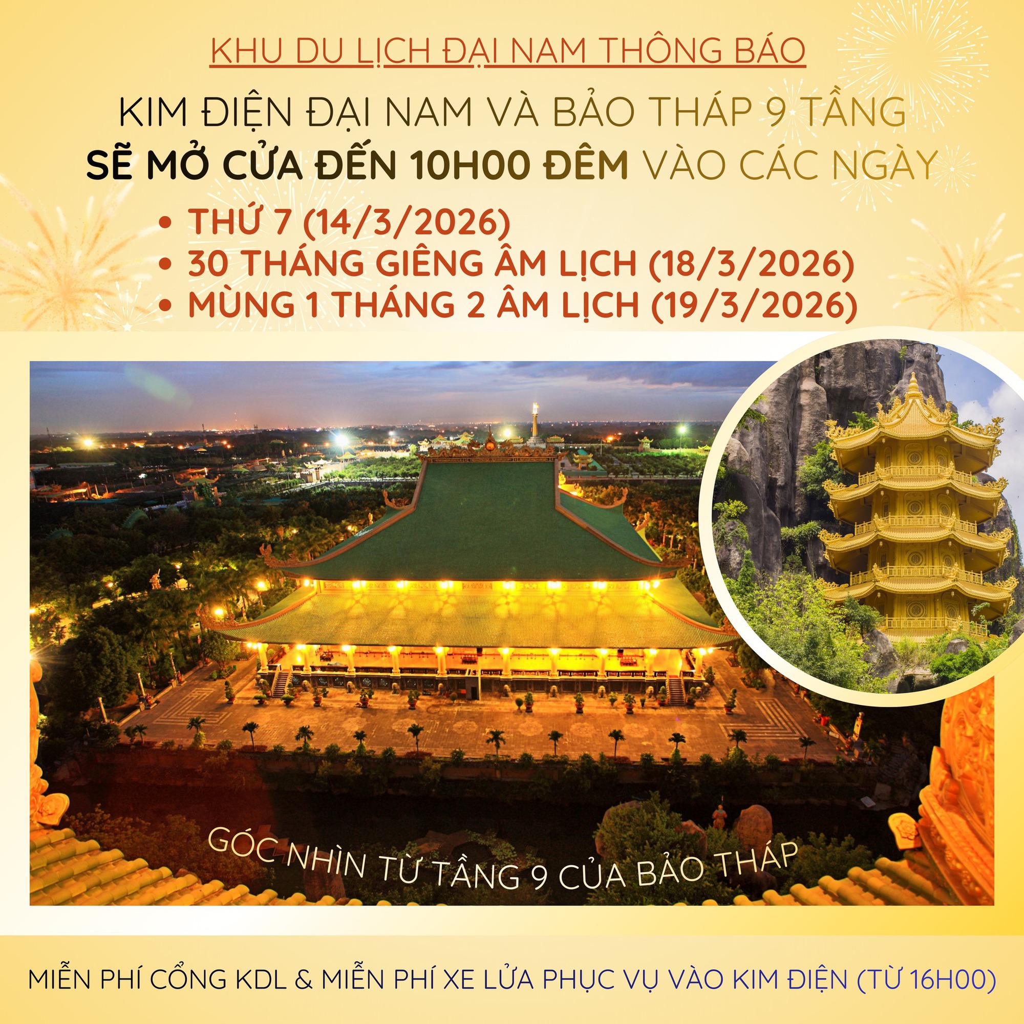Th&ocirc;ng b&aacute;o mới nhất của Khu du lịch Đại Nam của vợ chồng b&agrave; Nguyễn Phương Hằng li&ecirc;n quan đến khu đền rộng 5.000m2- Ảnh 2.