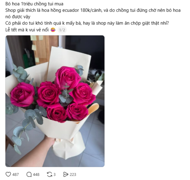 B&oacute; hoa 1 triệu g&acirc;y tranh c&atilde;i nhất 8/3- Ảnh 1.