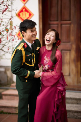 X&ocirc;n xao ảnh đ&aacute;m hỏi của H&ograve;a Minzy v&agrave; Đại &uacute;y Thăng Văn Cương- Ảnh 5.