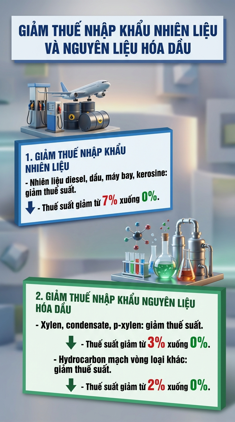 Thuế nhập khẩu xăng dầu đồng loạt giảm n&oacute;ng về 0%: Cụ thể những loại n&agrave;o được giảm?- Ảnh 2.