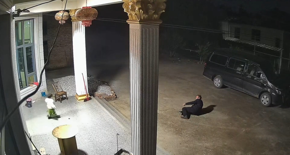 Khoảnh khắc em b&eacute; hơn 1 tuổi đi chưa vững vẫn cố đỡ &ocirc;ng bị ng&atilde; khiến 18 triệu người x&uacute;c động- Ảnh 2.