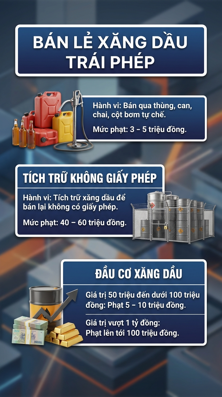 Người d&acirc;n ch&uacute; &yacute;: H&agrave;nh vi n&agrave;y li&ecirc;n quan đến xăng dầu c&oacute; thể bị phạt đến 5 tỷ đồng, thậm ch&iacute; phạt t&ugrave; 15 năm- Ảnh 2.