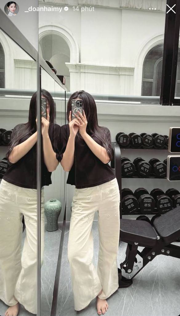 Đo&agrave;n Văn Hậu - Do&atilde;n Hải My dựng ph&ograve;ng gym ri&ecirc;ng cực tiện nghi trong biệt thự mấy chục tỷ, từ đ&acirc;y kh&aacute;c biệt giữa hai vợ chồng mới lộ r&otilde;- Ảnh 4.