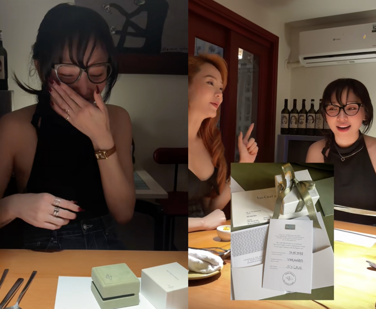 Được Minh Hằng tặng qu&agrave; đắt tiền k&egrave;m cử chỉ chiều chuộng, T&oacute;c Ti&ecirc;n: "Chưa người đ&agrave;n &ocirc;ng n&agrave;o từng l&agrave;m điều n&agrave;y cho t&ocirc;i"- Ảnh 3.