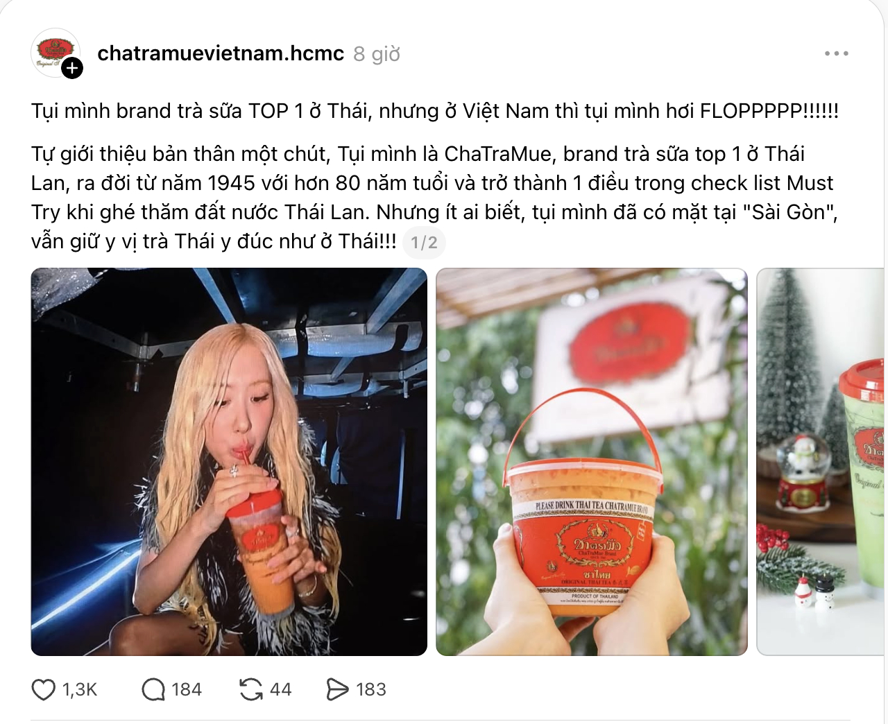 Tr&agrave; sữa nổi tiếng nhất Th&aacute;i tự nhận 'flop' ở Việt Nam, kh&aacute;ch ch&ecirc; 55 ng&agrave;n qu&aacute; đắt d&ugrave; c&oacute; BLACKPINK lăng x&ecirc;- Ảnh 3.