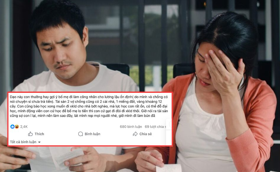 Một t&igrave;nh huống cha mẹ "giả ngh&egrave;o" đang khiến phụ huynh chia phe tranh luận: N&ecirc;n c&ocirc;ng khai hay cứ im lặng để con tự lập?- Ảnh 1.