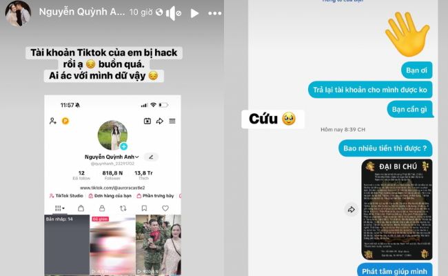 Bị mạo danh khịa hết vợ Quang Hải đến Văn To&agrave;n - H&ograve;a Minzy, vợ thủ qu&acirc;n ĐT Việt Nam cầu cứu tr&ecirc;n MXH