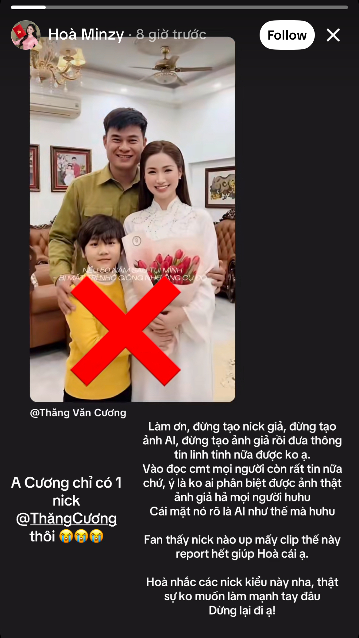 Ho&agrave; Minzy l&ecirc;n tiếng về bức ảnh nghi lộ con g&aacute;i treo trong nh&agrave;- Ảnh 2.