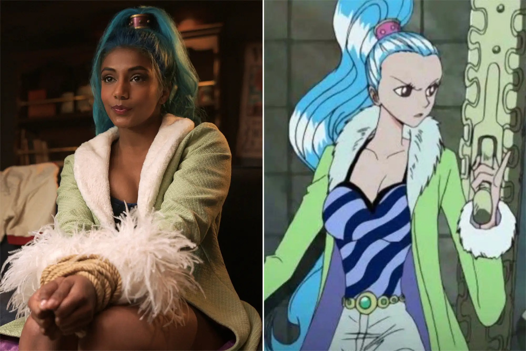 So k&egrave; nhan sắc d&agrave;n nh&acirc;n vật One Piece m&ugrave;a 2 với nguy&ecirc;n t&aacute;c, một c&aacute;i t&ecirc;n giống đến từng ch&acirc;n tơ kẽ t&oacute;c- Ảnh 9.