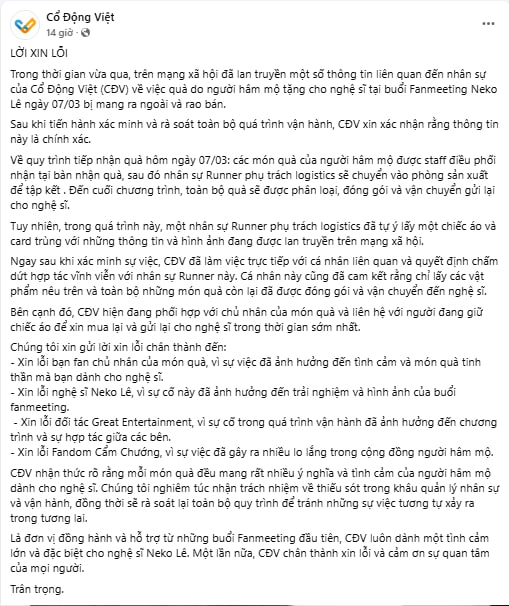 Một Anh Trai bị nh&acirc;n vi&ecirc;n lấy qu&agrave; fan đem đi b&aacute;n, đơn vị quản l&yacute; lập tức xin lỗi- Ảnh 6.