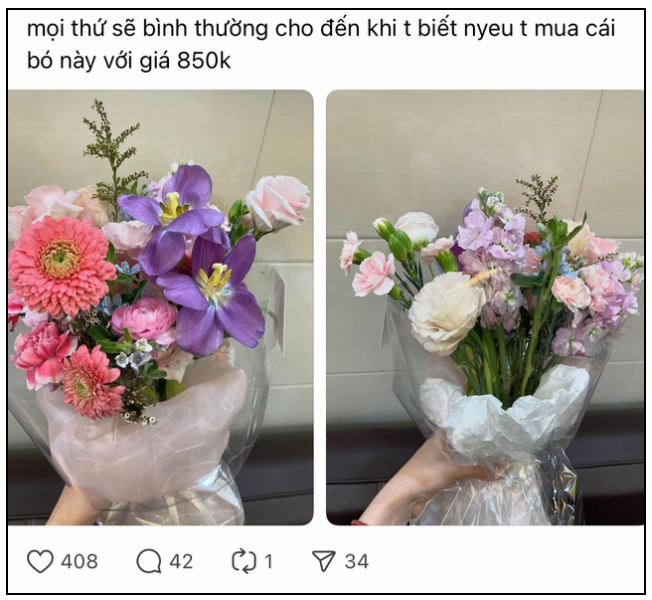 Trend b&oacute;c phốt hoa bạn trai tặng: Loạt chủ shop hoa "tức nước vỡ bờ", người mua kh&ocirc;ng n&oacute;i - cớ sao người nhận lại CH&Ecirc;?- Ảnh 2.