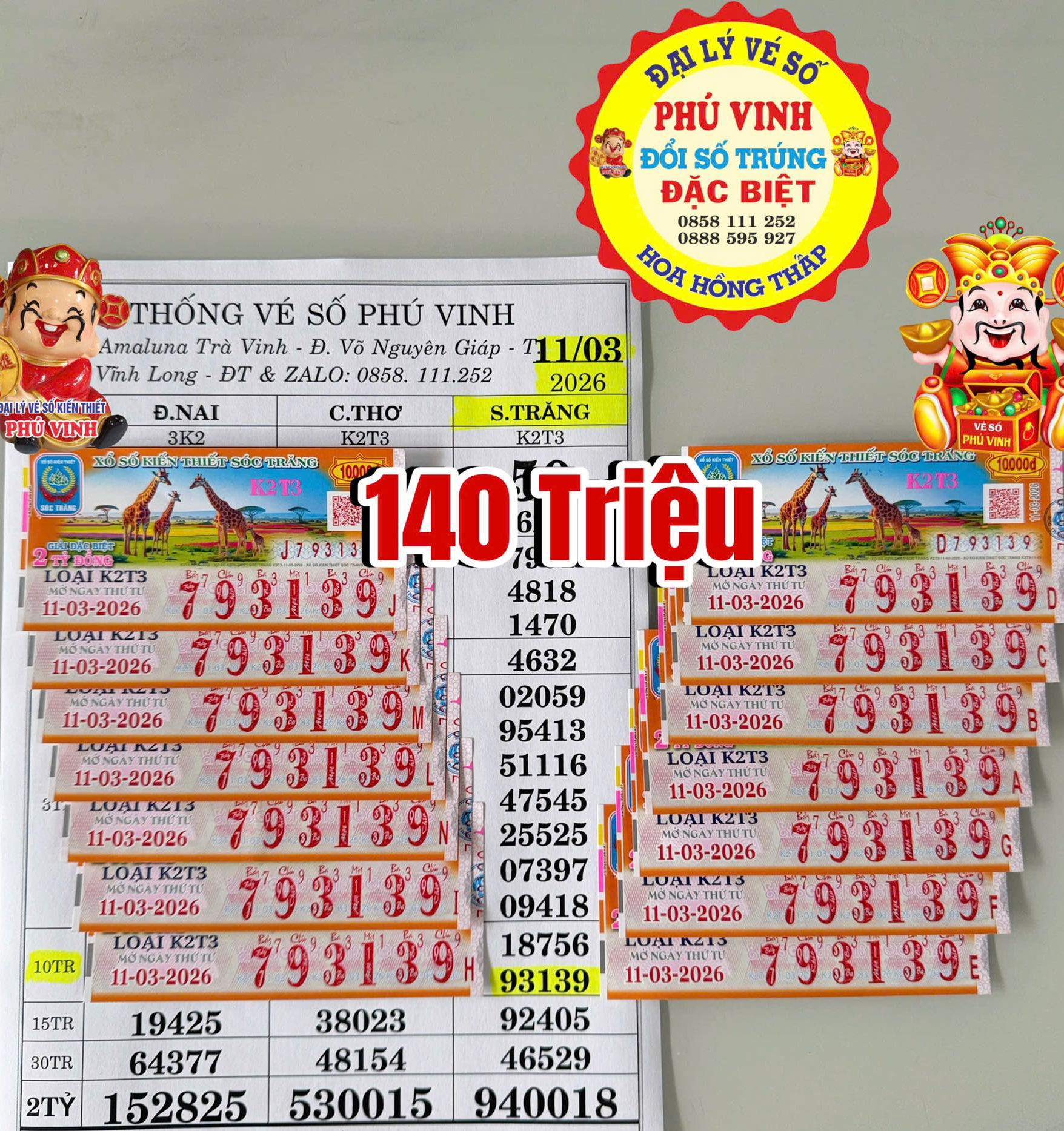 Xổ số miền Nam: Đại l&yacute; t&igrave;m người tr&uacute;ng độc đắc 14 tờ v&eacute; số- Ảnh 3.