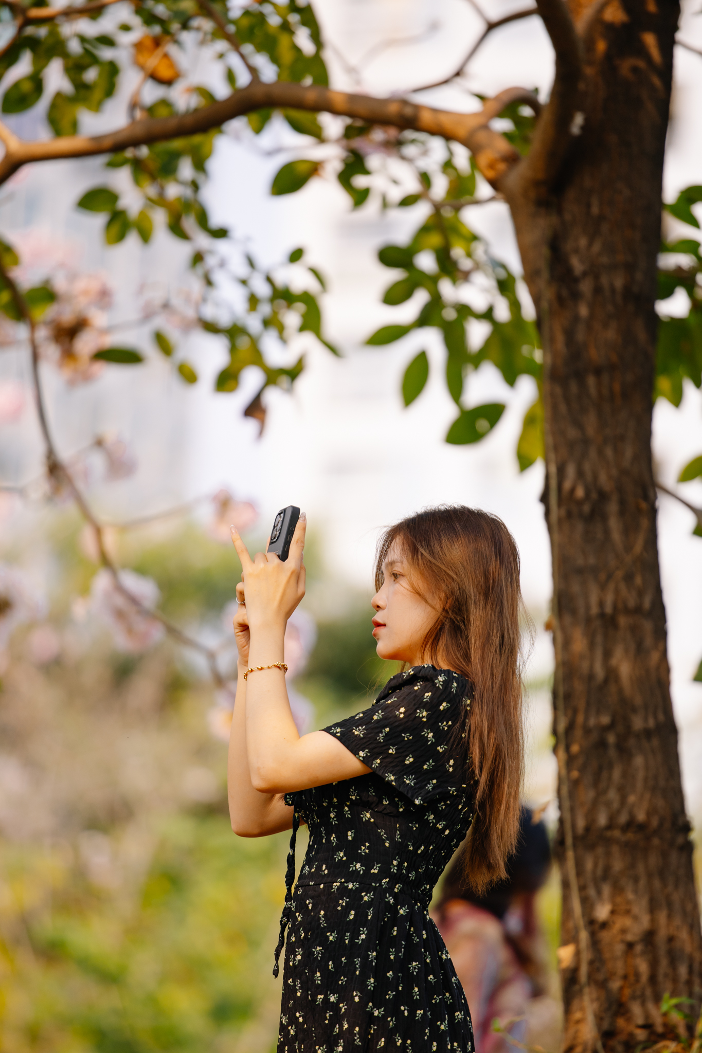 Giữa c&aacute;i nắng gắt ở TP.HCM, d&acirc;n t&igrave;nh đồng loạt đi chậm lại ngắm h&agrave;ng k&egrave;n hồng hiếm hoi trong năm- Ảnh 22.