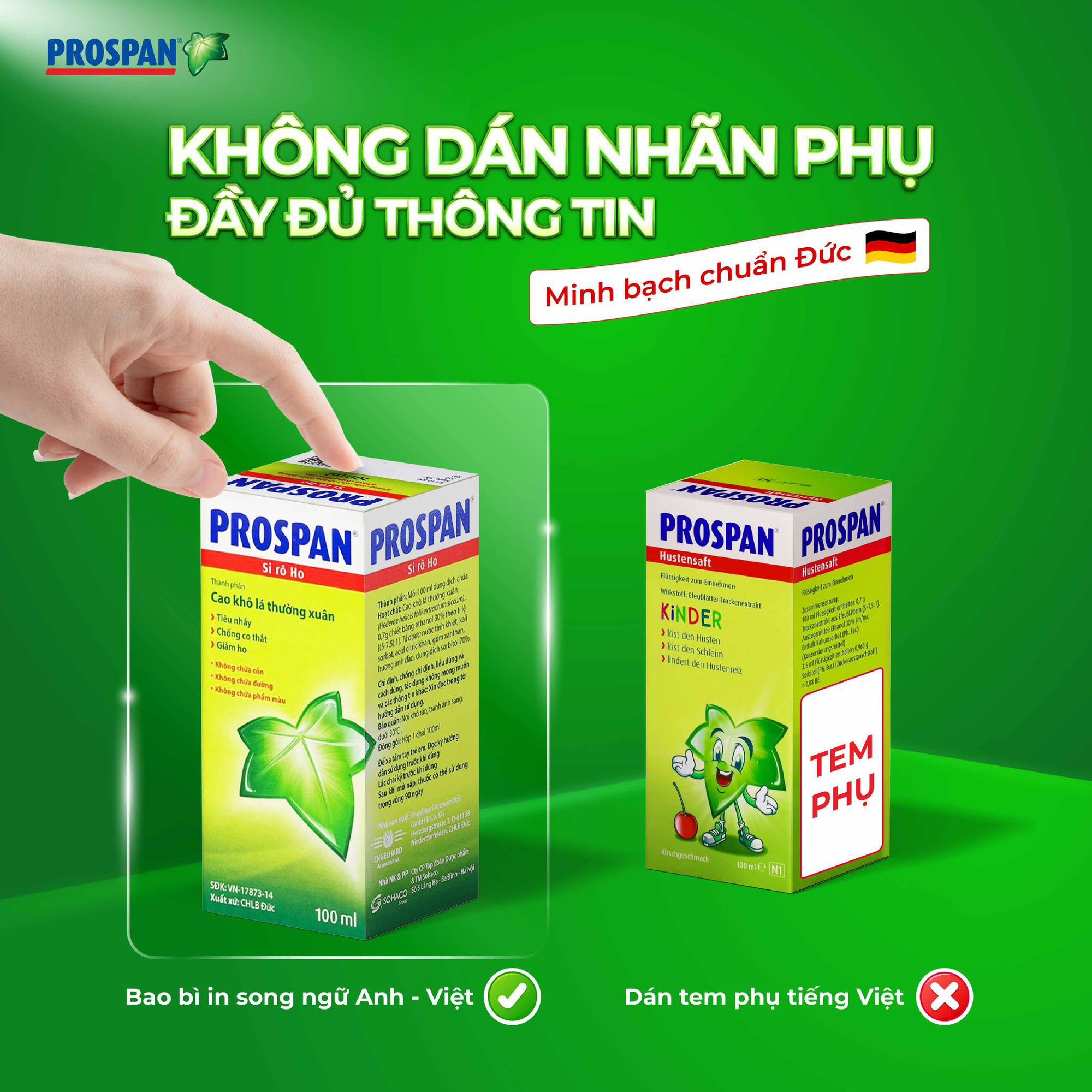 1 ph&uacute;t nhận biết Prospan ch&iacute;nh h&atilde;ng để mẹ y&ecirc;n t&acirc;m cho b&eacute; y&ecirc;u sử dụng- Ảnh 2.