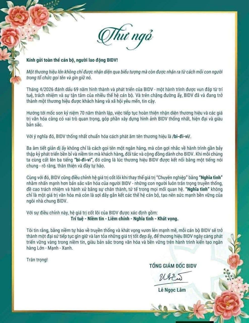 Ng&acirc;n h&agrave;ng BIDV thay đổi c&aacute;ch đọc t&ecirc;n- Ảnh 1.