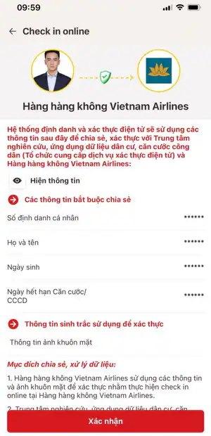 Vietnam Airlines chỉ c&aacute;ch check-in online nhanh nhất tr&ecirc;n VNeID- Ảnh 4.