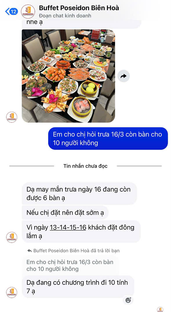 Tr&agrave;n lan fanpage giả mạo nh&agrave; h&agrave;ng buffet D'Maris, Poseidon..., nhiều người sập bẫy- Ảnh 2.