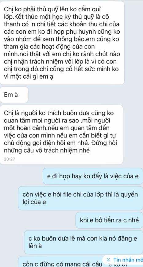 Vụ "b&oacute;c phốt" qua lại giữa phụ huynh v&agrave; đại diện cha mẹ học sinh căng nhất l&uacute;c n&agrave;y: Ai sai, ai đ&uacute;ng?- Ảnh 2.