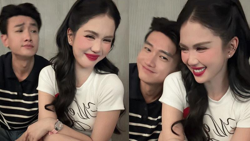 Quốc Trường tựa vai t&igrave;nh tứ b&ecirc;n Ngọc Trinh- Ảnh 1.