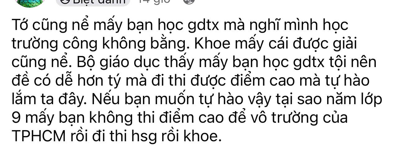 &Yacute; kiến ch&ecirc; học sinh gi&aacute;o dục thường xuy&ecirc;n đoạt giải học sinh giỏi g&acirc;y "b&atilde;o" mạng- Ảnh 1.