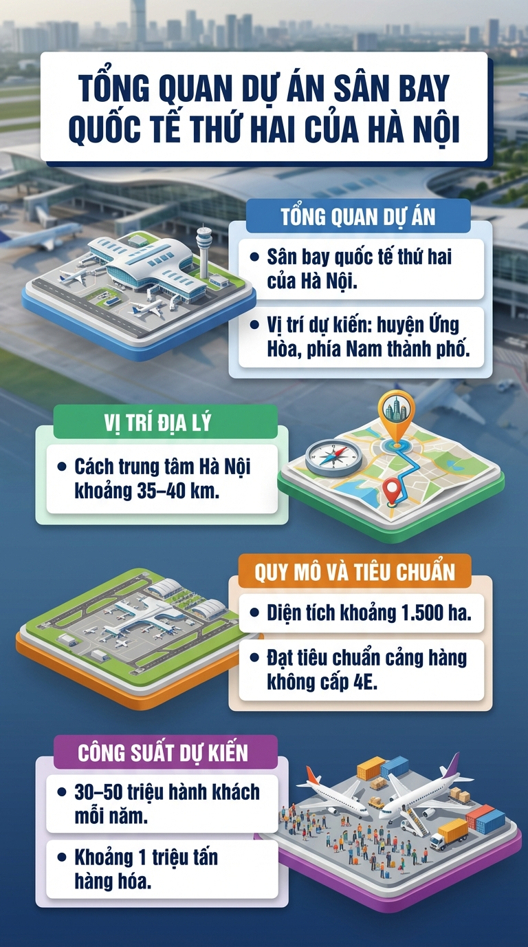 H&agrave; Nội quy hoạch 5 s&acirc;n bay, Nội B&agrave;i hướng tới 100 triệu kh&aacute;ch, s&acirc;n bay thứ hai c&aacute;ch trung t&acirc;m khoảng 40 km- Ảnh 2.