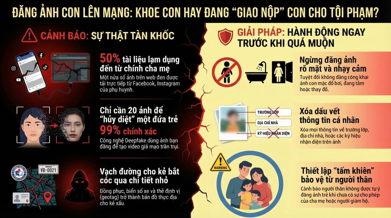 Cảnh b&aacute;o tất cả phụ huynh về việc đăng ảnh con l&ecirc;n mạng- Ảnh 1.