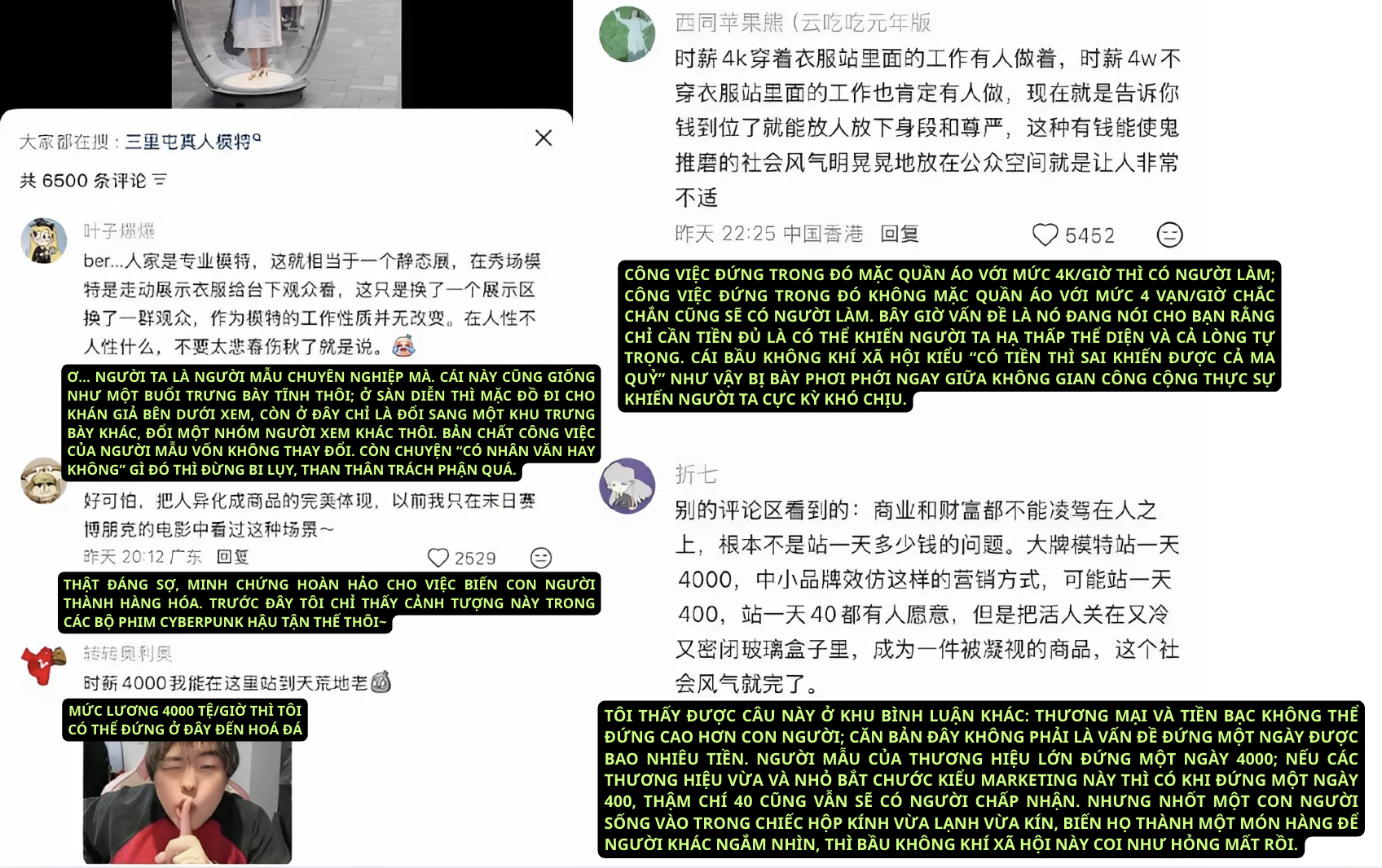 Tranh c&atilde;i: Diesel nhốt người mẫu Trung Quốc trong lồng k&iacute;nh giữa trời lạnh, nhiều người ph&aacute;n "v&ocirc; nh&acirc;n đạo" cho đến khi biết mức lương 1 ng&agrave;y- Ảnh 3.