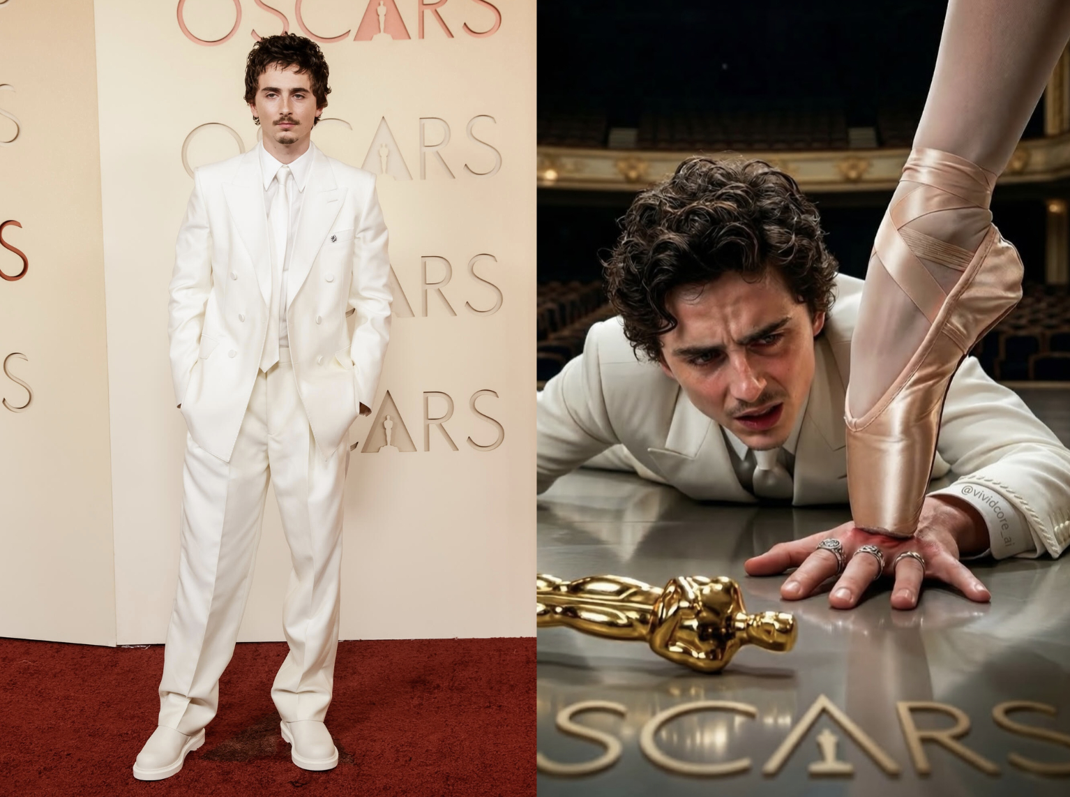 Đang bảnh trai cạnh Kylie Jenner, Timoth&eacute;e Chalamet bỗng mặc v&aacute;y m&uacute;a ballet tưng bừng, chuyện g&igrave; đ&acirc;y?- Ảnh 1.