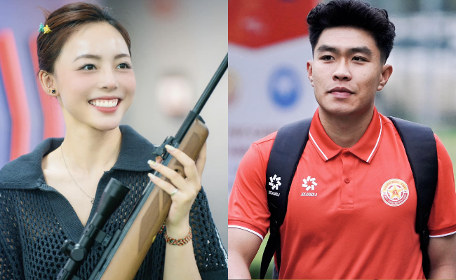 Cặp đ&ocirc;i L&yacute; Đức (U23 Việt Nam) v&agrave; hotgirl bắn s&uacute;ng Ph&iacute; Thanh Thảo từng hot rần rần SEA Games, hiện tại thế n&agrave;o?- Ảnh 1.