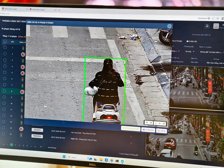 Danh s&aacute;ch hơn 1.800 &ocirc; t&ocirc;, xe m&aacute;y bị camera AI 'soi' vi phạm giao th&ocirc;ng ở H&agrave; Nội- Ảnh 1.