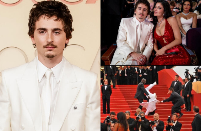Rần rần khoảnh khắc Timoth&eacute;e Chalamet t&eacute; lộn cổ tr&ecirc;n thảm đỏ Oscar, thực hư ra sao?- Ảnh 1.