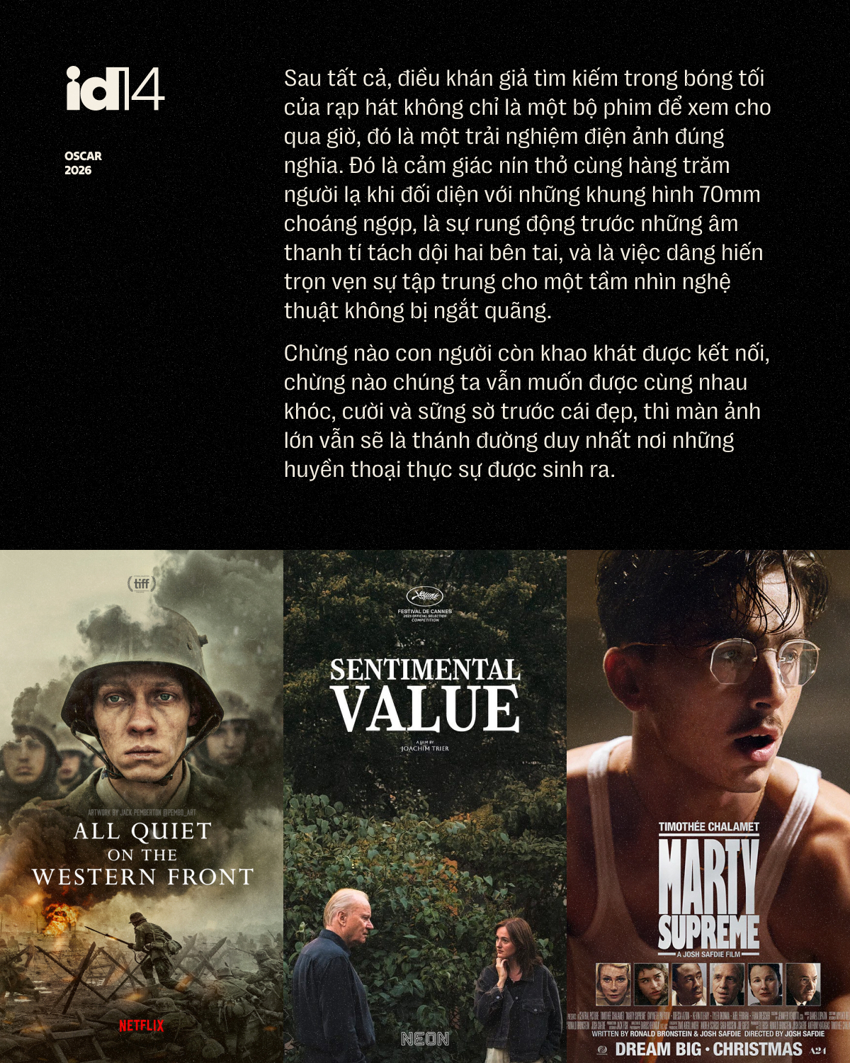 Oscar 2026: Phim chiếu rạp Hollywood c&ograve;n l&acirc;u mới hết thời!- Ảnh 12.