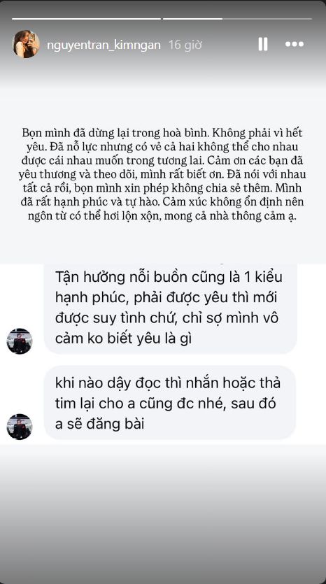 BirdLB v&agrave; Kim Ng&acirc;n chia tay: "Phải được y&ecirc;u th&igrave; mới được suy t&igrave;nh"- Ảnh 3.