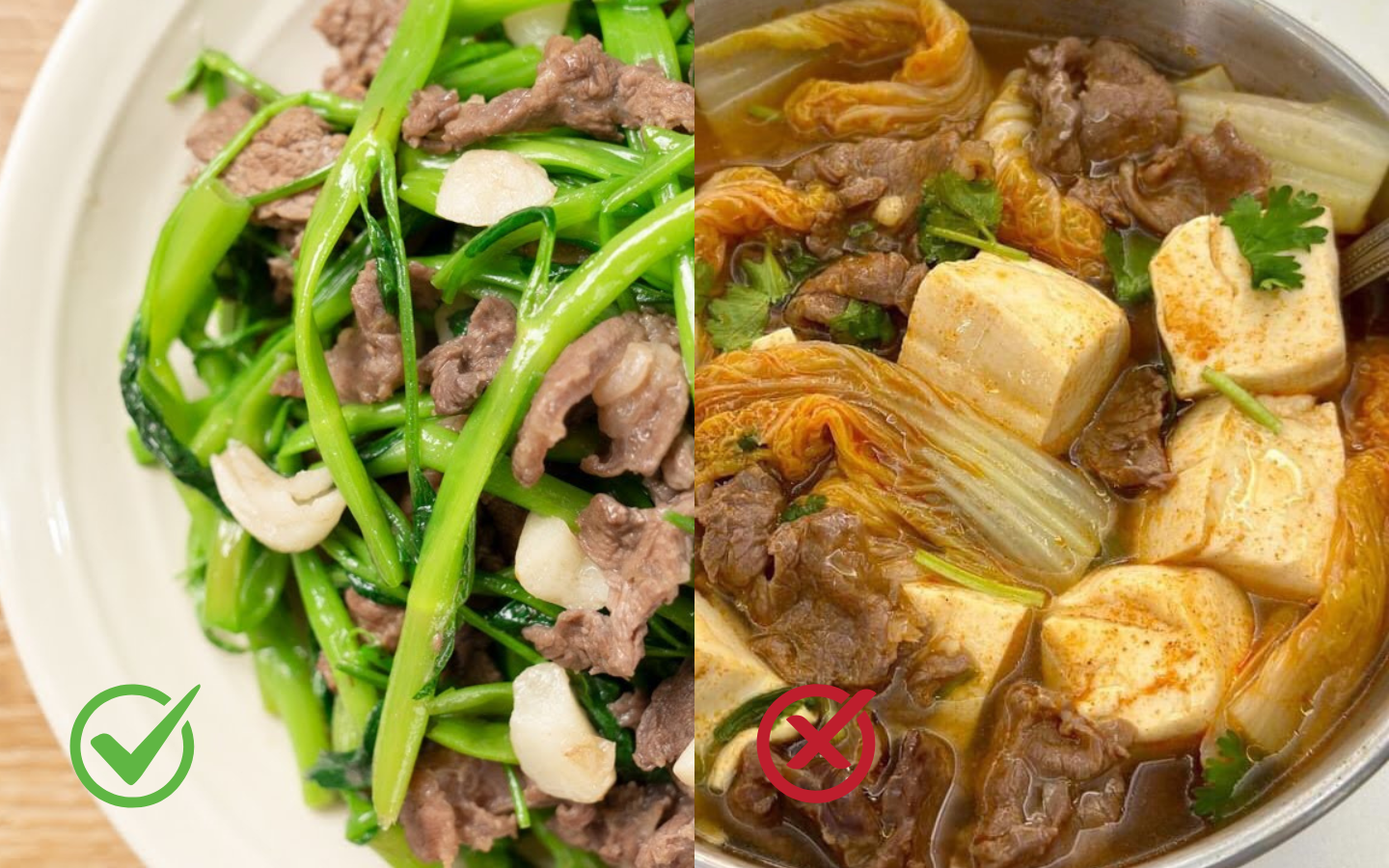 Nhiều người KH&Ocirc;NG hề hay biết: Đừng dại m&agrave; kết hợp 6 thực phẩm n&agrave;y với thịt b&ograve;!