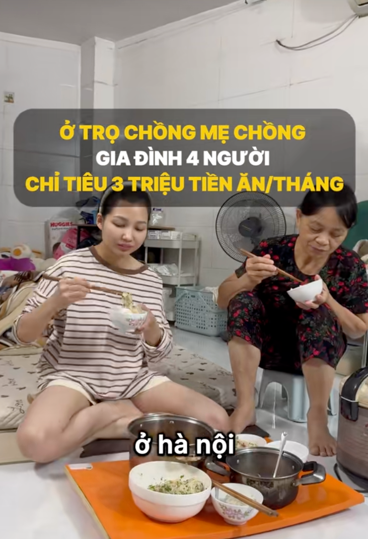 Gia đ&igrave;nh 4 người chỉ ti&ecirc;u 3 triệu tiền ăn/th&aacute;ng ở H&agrave; Nội: Nhiều người bất ngờ khi biết n&agrave;ng d&acirc;u vẫn mua v&agrave;ng đều- Ảnh 3.