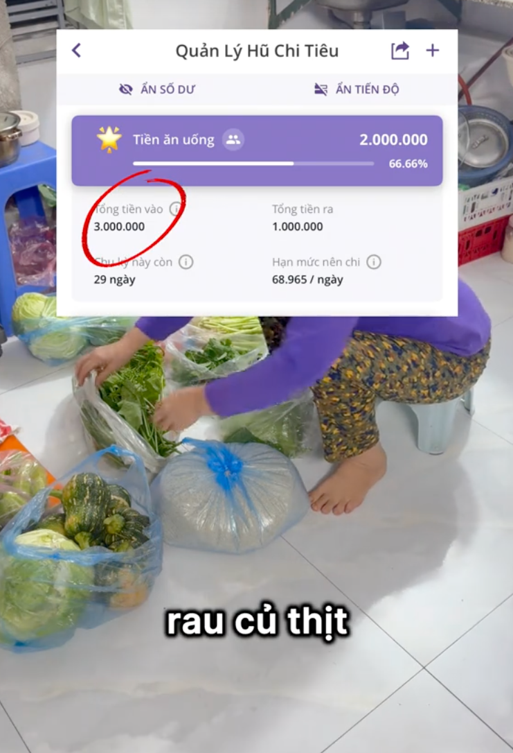 Gia đ&igrave;nh 4 người chỉ ti&ecirc;u 3 triệu tiền ăn/th&aacute;ng ở H&agrave; Nội: Nhiều người bất ngờ khi biết n&agrave;ng d&acirc;u vẫn mua v&agrave;ng đều- Ảnh 4.